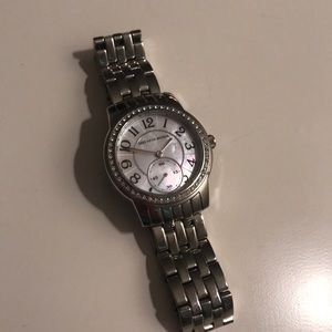 Saks Fifth Avenue silver watch